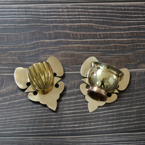 Pure copper bailing old bamboo Zizhu bamboo bird cage sliding cage Handmade water bowl Water jar Bird bowl Bird cup jar Water cup Bird utensils