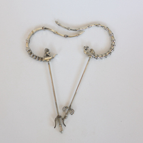 White copper boutique thrush stainless steel birdcage accessories Bamboo bamboo old bamboo birdcage hook hook pure copper with