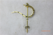 Boutique thrush stainless steel bird cage accessories Bamboo Bamboo old bamboo bird cage hook adhesive hook pure copper accessories