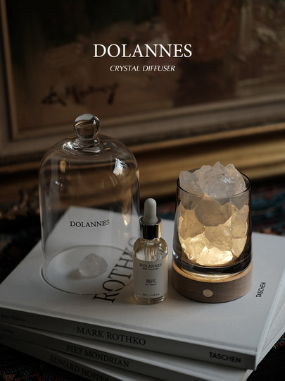 Dolannes Fireless Aromatherapy Essential Oil Gift Box Diffuser Stone Lamp for Home Bedroom Long-Lasting Fragrance Crystal Stone to Aid Sleep