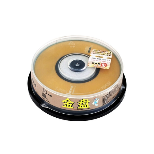 啄木鸟 Золотая тарелка 8 см/3-дюймовый маленький дисковый CD-R 210 млн. ОБЕСПЕЧЕНИЯ 10 кусков бочек ведра
