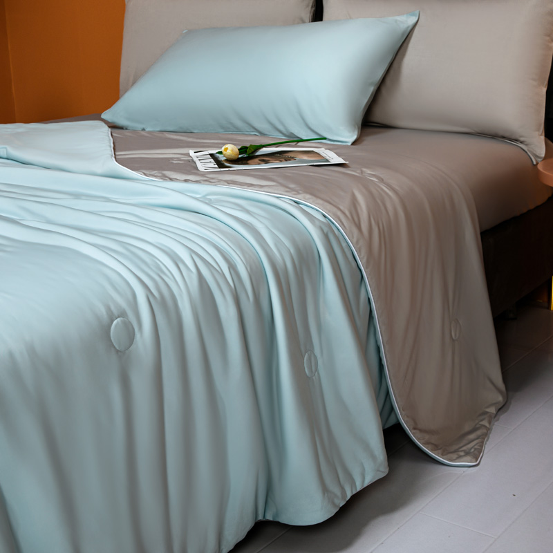 Imported A type of cool antibacterial air conditioning by ice and summer cool by a machine washable by a core single double with a thin summer quilt