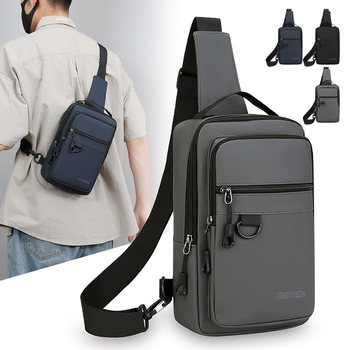 Chest bag with one shoulder crossbody waterproof large capacity
