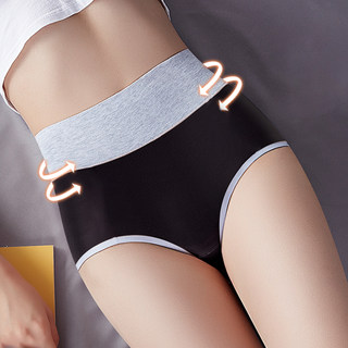High waisted underwear for women pure cotton belly pants full cotton antibacterial women's hip lifting japanese girl student sexy shorts