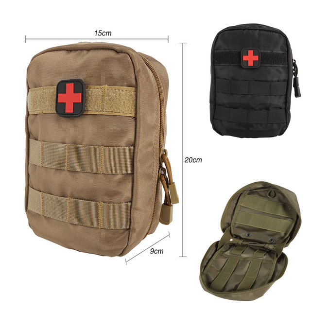 Outdoor MOLLE medical bag tactical accessory bag waist hanging bag EMT medical emergency IFAK bag field survival bag