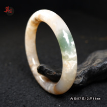 Guilin chicken blood jade artistic conception bracelet peach blossom jelly with imperial concubine material unique item inner diameter 57mm bracelet egg white pattern