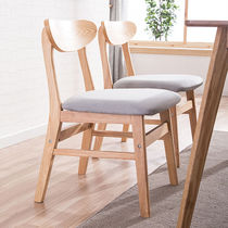 Solid wood dining chair home backrest table and chair stool modern simple leisure desk computer stool Nordic restaurant chair