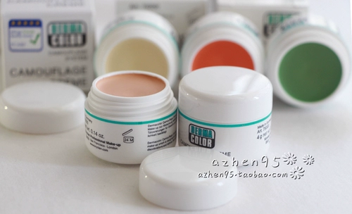 Kryolan, маска, зеленая татуировка, тональный крем, Германия, натуральный макияж, 4г, скрывает прыщи