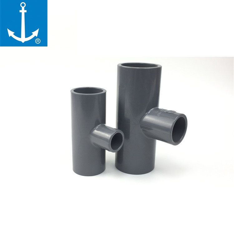 Anchor Plate PVC Day Scale Grey To Water Pipes Accessories Right Angle Size Tripods Heterodiameter Tee 4 points 6 2 1 inch 2 inches