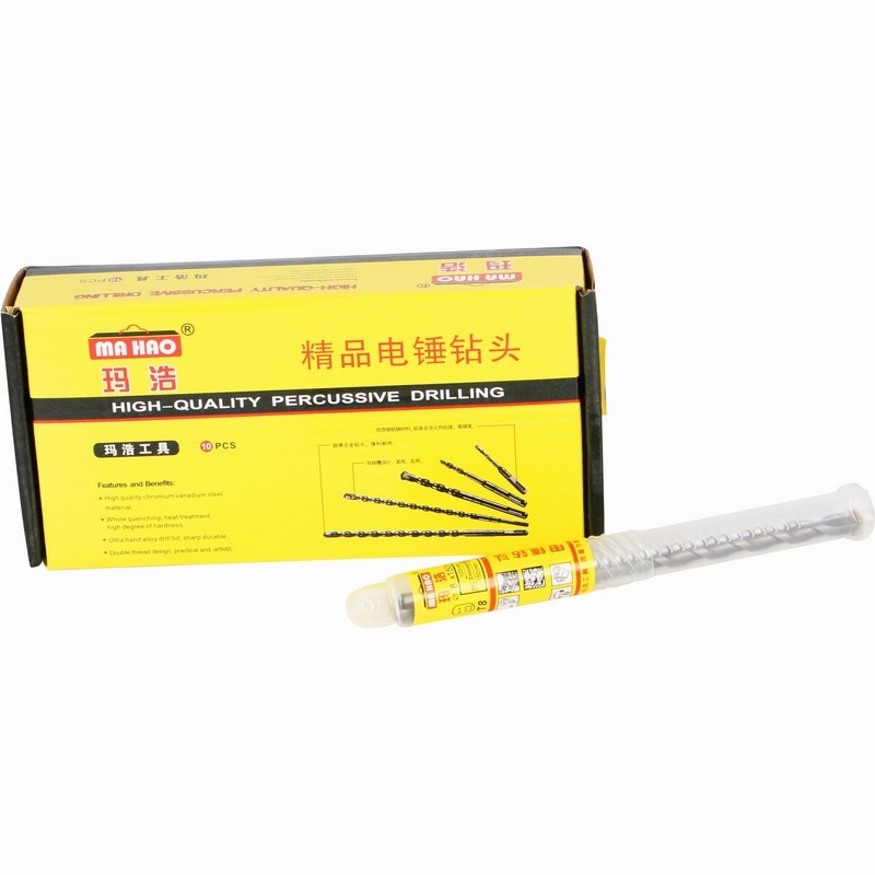 Mahao Round Handle Shock Electric Hammer Drill Bit 6mm Two pits Two grooves Four pit Yuan handle 6 centile Concrete over wall Through Wall Drilling