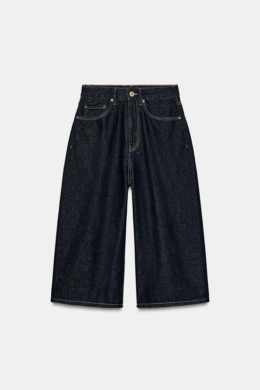 August Zara Domestic Genuine Product Purchasing Agent 5575/200 Women's Loose Denim Casual Shorts 6855/200