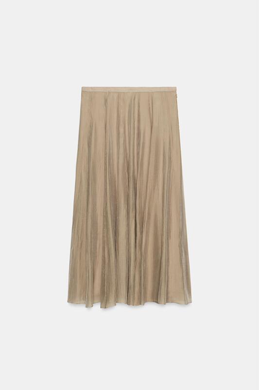 July Zara Domestic Genuine Product Purchasing Agent 2560/209 Women's Mid-Waist Drapey Patchwork Skirt 2566/393 July Zara Domestic Genuine Product Purchasing Agent 2560/209 Women's Mid-Waist Drapey Patchwork Skirt 2566/393