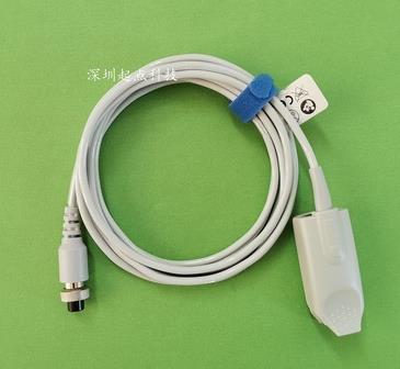瑞博PM9000A A+ B B+ GTA心电监护仪配件探头六孔饱和度夹连接线