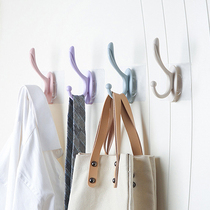 Punch-free coat hook Non-marking viscose door sticky hook Wall hanging clothes hook Nordic clothes hook wall household hook