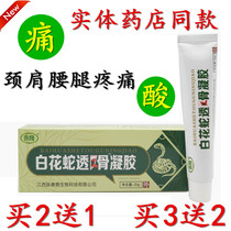 White flower snake bone gel Snake Scorpion Wind bone gel gel Shu Meridian active neck shoulder waist waist and leg pain cream cool mint skin cream