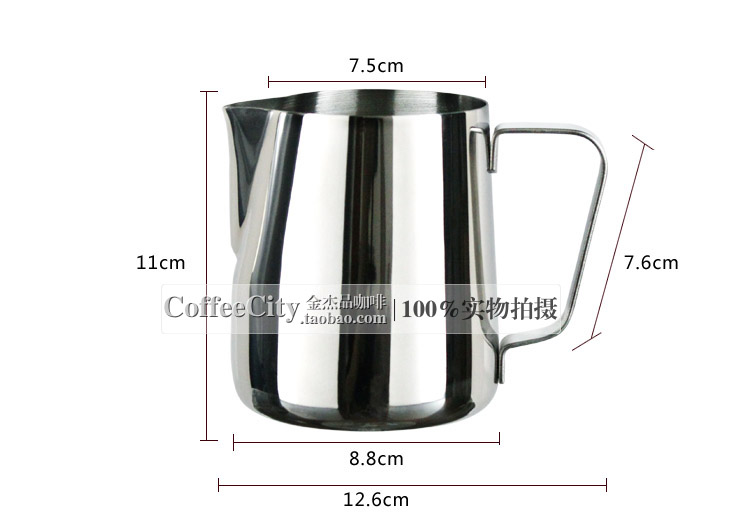 L-BEans dày bằng thép không gỉ kéo cốc / bình bọt sữa hoa cà phê nồi hoa bình sữa 600ml bình pha cà phê thông minh