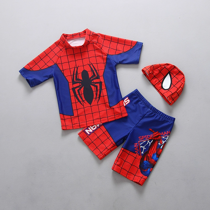 Áo Tắm trẻ em Trai Chia Cartoon Spider-Man Đồ Bơi Nhanh Chóng làm khô Kem Chống Nắng Áo Tắm Đồ Bơi Sinh Viên Đồ Bơi Đồ Bơi đồ bơi cho be gái