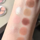 罗小曼 Комплексная портативная осветляющая тени для век, хайлайтер для многоразового использования, четыре цвета