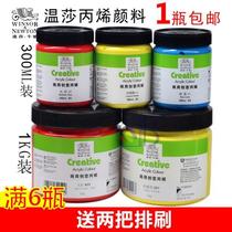 Windsor Newton wall painted acrylic pigment 300ml bottle 1kg commercial creative hand painted 21 color acrylic pigment VAT