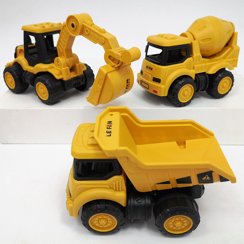 Children's toy car boy Excavator Inertia Engineering Car Model Resistant small car small energy hand tipping bucket mixer truck