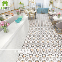 Moroccan Flower brick 200 Balcony Kitchen Toilet Wall Ground Non-slip Brick Bathroom Flowers BACKGROUND WALL PARQUET TILES