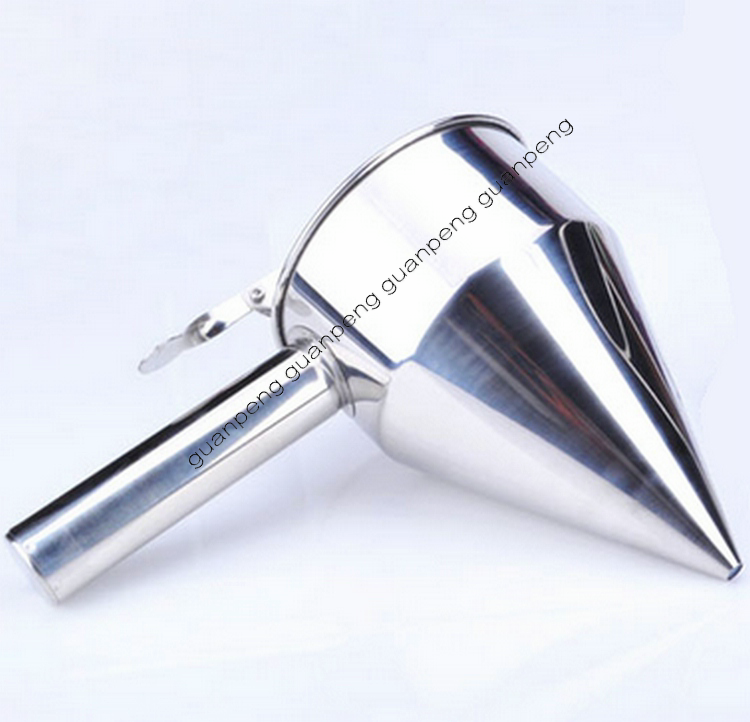 Stainless Steel Conical Fish Ball Funnel Octopus Ball Feeder Syrup Meter Special Offer