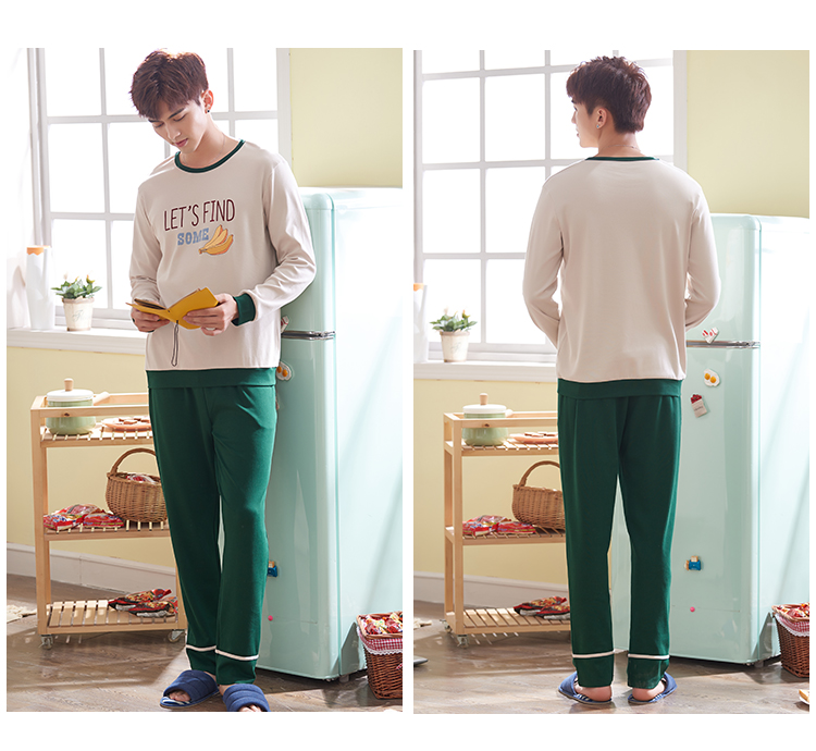 Bộ đồ ngủ mùa xuân và mùa thu cho bé gái cotton dài tay phiên bản Hàn Quốc của bộ phim hoạt hình mùa đông dễ thương phục vụ nhà thể thao nam bộ đồ dễ thương cho nam nữ