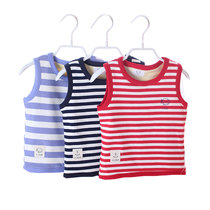 Childrens vest plus velvet thickened boys and girls warm vest baby pullover horse clip children autumn and winter vest