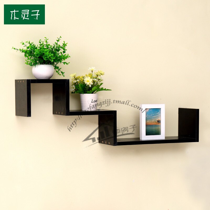 Mu Lingzi wall decoration rack wall decoration rack small furniture background wall simple storage rack