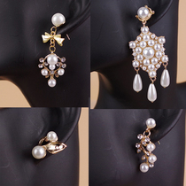 100 lap * tens of thousands streaming light * retro water drill pearl earrings earrings 4 in CLA Lolita accessories