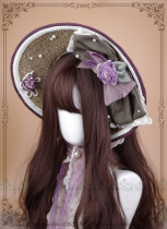 Original * Back then scenery *CLA Department Lolita grass choreographer BNT flower butterfly knot retro grass hat JEJ scenery