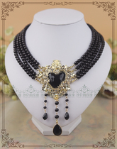 Original * Wing Night Poetry II * Baroque Wind multilayer pearl necklace gorgeous palace Gothic Lolita