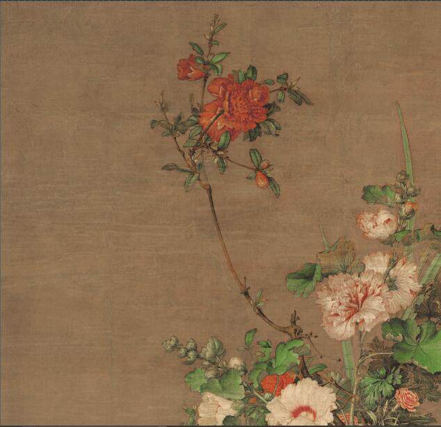 The Qinglang Shining < Ri Chart > Ultra High Qing Electronic Image Decoration Spray Painting Appraisal of the Imitation Country Painting material