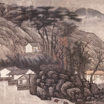 Qing Gao Cen Jiangshan Endless Picture HD electronic picture decoration inkjet identification copy Chinese painting material