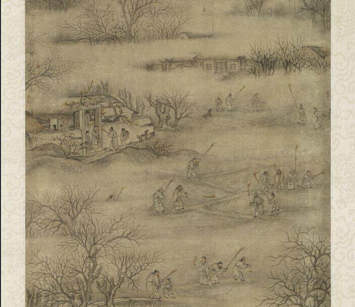 The Qing Chen Shijun The painting and the painting appraisal of the copying material of the painting and the identification of the imitation material by the painting and calligraphy Fan Cheng Kung University
