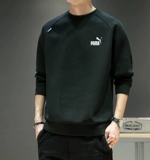 Мужская спортивная демисезонная утепленная толстовка, брендовый лонгслив для отдыха, круглый воротник