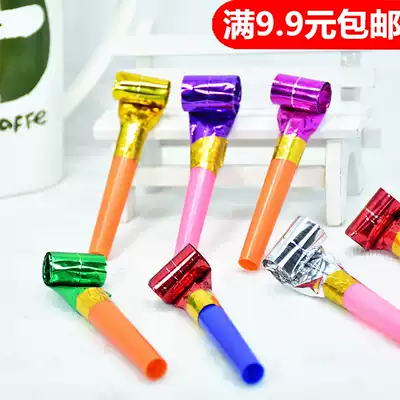 Children's toys blow the dragon to cheer up the birthday party props Whistle whistle