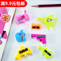 Childrens cartoon pencil sharpener pencil sharpener pupil pencil sharpener sketch school supplies stationery