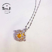 Time House essential oil pendant men and women necklace jewelry essential oil aromatherapy sachet jewelry fragrance diffuser can be opened