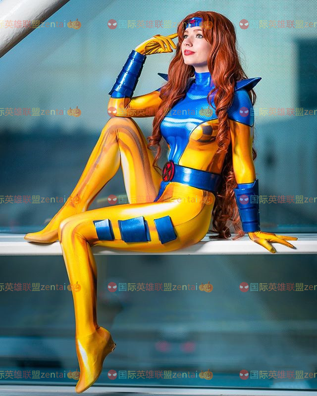 Adult children's anime women's X-Men Gene Gray hero role-playing leotard (no headdress
