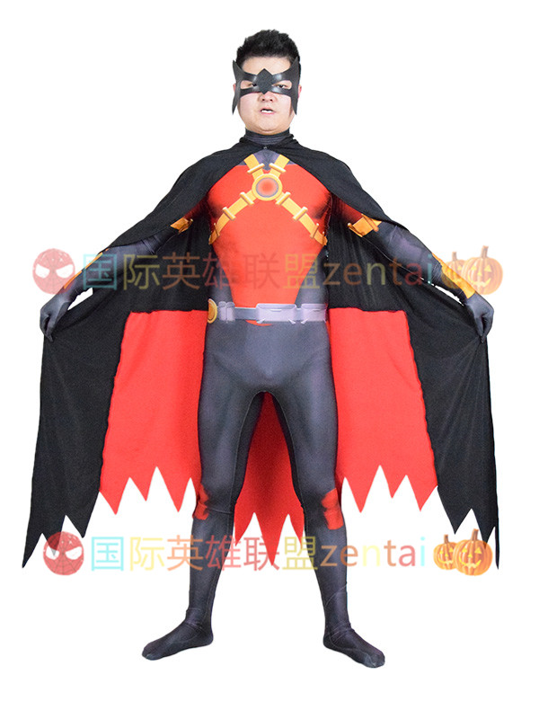 3D printing new 52 red Robinman superhero zentai Halloween Cosplay bodysuit