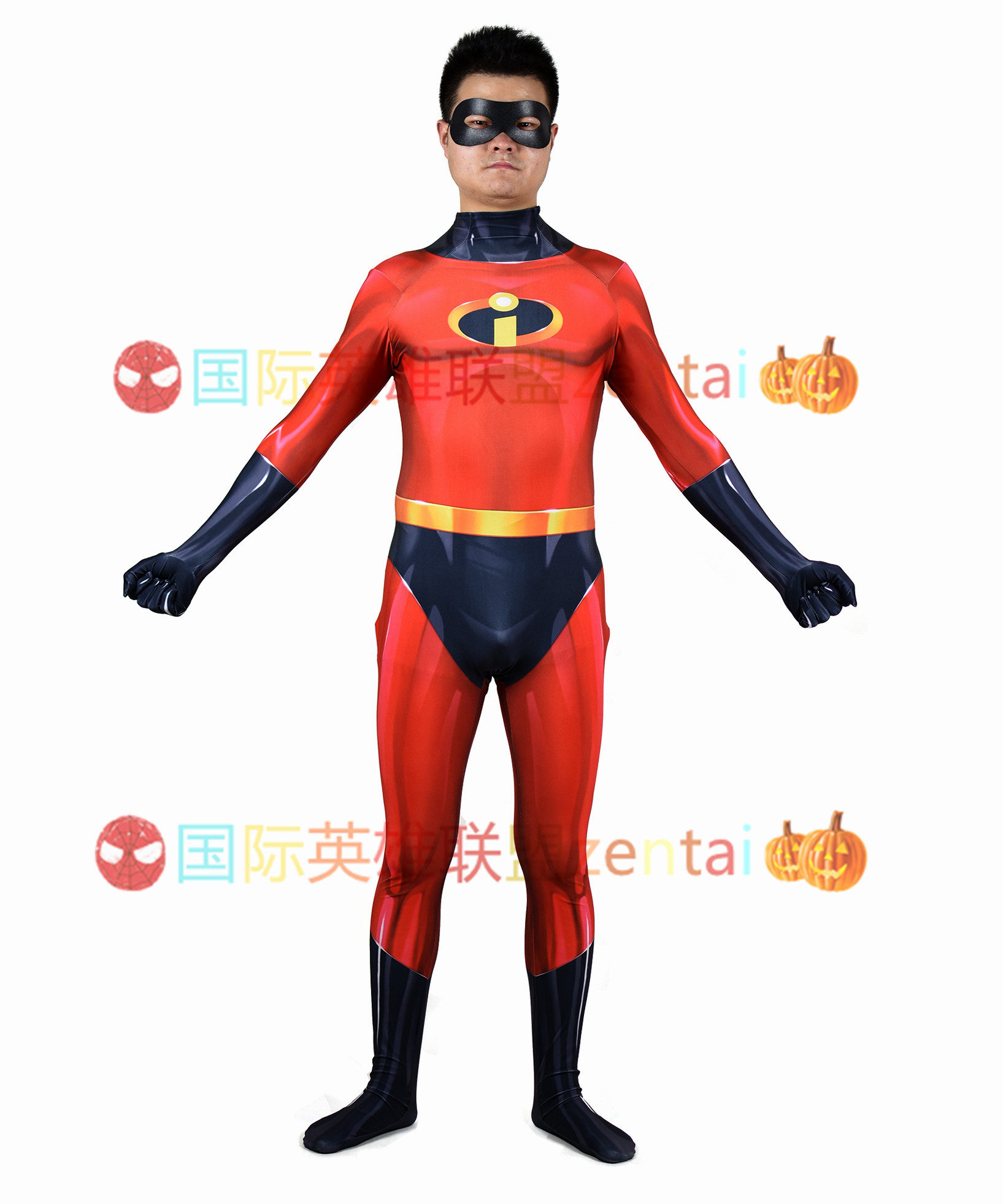 The Incredibles 2 超人总动员2超能先生Cosplay连体紧身衣超人-Taobao