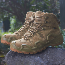 hillwade professional outdoor hiking shoes cowhide field wear-resistant off-road shoes waterproof hiking desert combat boots