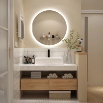 Modern minimalist washroom washroom washroom washroom washroom Wash Terrace Light Lavish Bath Room Cabinet Combination Suit upper basin Hotel