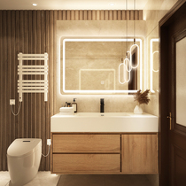 Japanese bathroom cabinet combination wash hand toilet wash face marble wash table all-in-one basin wash sink sanitary ware