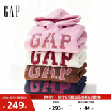 [Одобрение Cheng Yi] Женский вельветовый свитер свободного кроя с вышивкой Gap осень 2025, расшитый нашивками, 792561