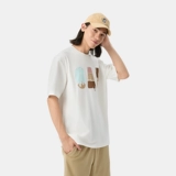 Gap Летняя хлопковая футболка с коротким рукавом подходит для мужчин и женщин, с печатью вашего логотипа, оверсайз