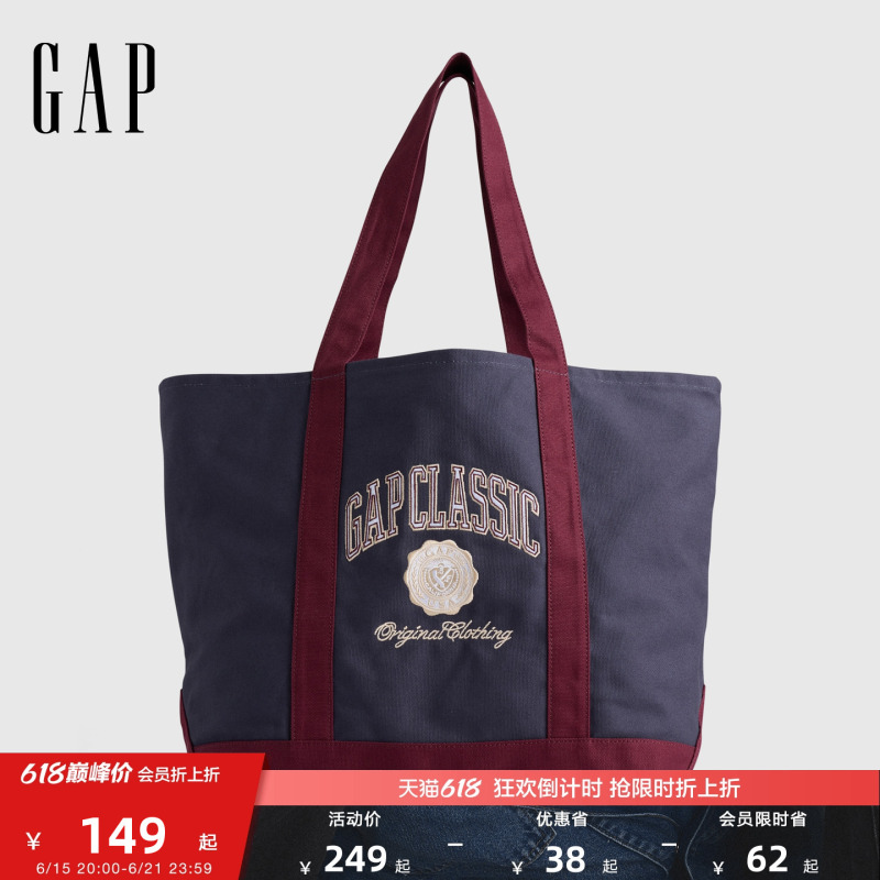 [Cheng Yi Endorsement] Gap Women's Spring New Pure Cotton Handbag Tote Bag Us Version 789165