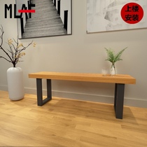 American solid wood bench wooden stool long bench dining chair long bench stool shoe stool home simple rest stool double chair