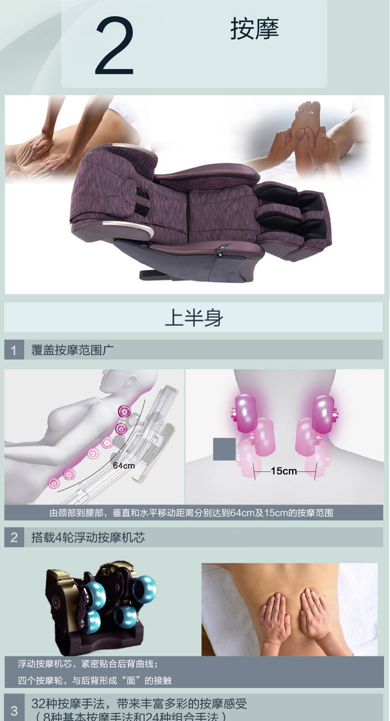 松下 MA04 多功能全自动按摩椅 图6